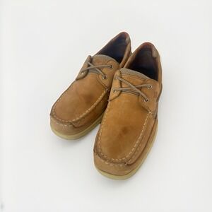 Sperry  Top Sider Lanyard Men's Boat Shoes 12 Tan Leather Lace up 0777924